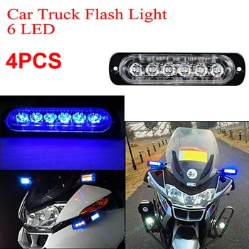 Blue Car Lights 6-LED Warning Hazard Beacon Flash Strobe Bar Waterproof Replacement
Blue Car Lights 6-LED Warning Hazard Beacon Flash Strobe Bar Waterproof Replacement