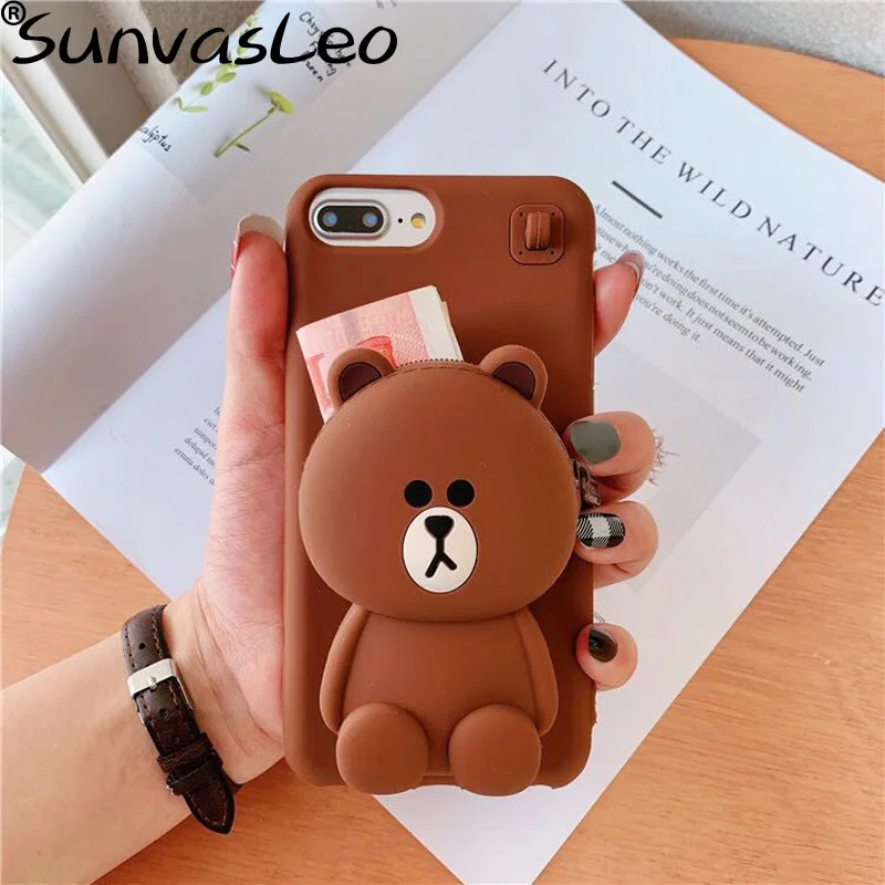 3D Cute Cartoon Pattern Soft Silicone Case Purse Wallet Strape Chain Phone Back Cover For iPhone 6 6s 7 8 Plus X XS XR XS Max
3D Cute Cartoon Pattern Soft Silicone Case Purse Wallet Strape Chain Phone Back Cover For iPhone 6 6s 7 8 Plus X XS XR XS Max