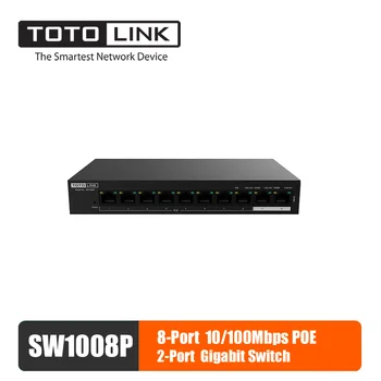 TOTOLINK SW1008P POE Switch 8-Port10/100Mbps+2 Gigabit,Desktop Switch,CCTV Camera Switch
TOTOLINK SW1008P POE Switch 8-Port10/100Mbps+2 Gigabit,Desktop Switch,CCTV Camera Switch