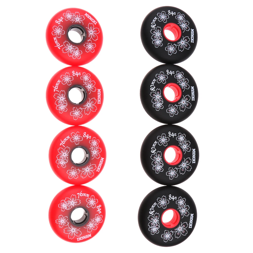 8 Pieces Inline Roller Skate Skating Replacement Wheel 84A 76mm 80mm 8 Pieces Inline Roller Skate Skating Replacement Wheel 84A 76mm 80mm