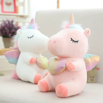 Cute Rainbow Plush Unicorn Pillow Stuffed Unicorn Animal Plush Toy Best Kids Gifts Rainbow Wings White Pink Kids Girls Gifts
Cute Rainbow Plush Unicorn Pillow Stuffed Unicorn Animal Plush Toy Best Kids Gifts Rainbow Wings White Pink Kids Girls Gifts