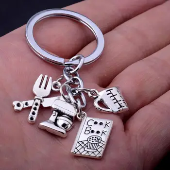 12PC Gift For Cooks Chefs Cook Book Knife Fork Kettle Baker Pendant Keychains Key Accessories Kitchen Key Chains Baking Jewelry
12PC Gift For Cooks Chefs Cook Book Knife Fork Kettle Baker Pendant Keychains Key Accessories Kitchen Key Chains Baking Jewelry