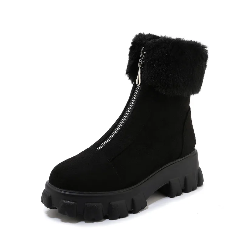 Fanyuan Keep Warm Winter Walking shoes Winter Simple Ankle Boots Comfortable Flock Leather Zip Solid color keep warm women boots
Fanyuan Keep Warm Winter Walking shoes Winter Simple Ankle Boots Comfortable Flock Leather Zip Solid color keep warm women boots