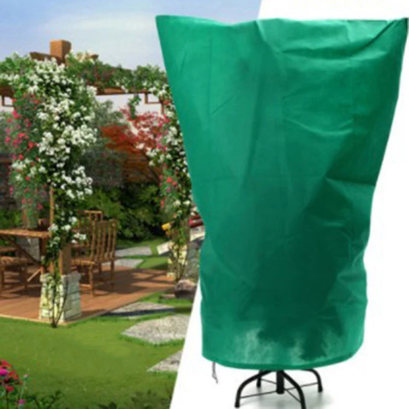 Adjustable Non Woven Plant Cover Thicken Outdoor Plant Cover Rainproof Reusable Garden Plant Care Supplies Plant Protecting Bag