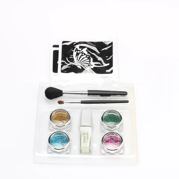 4 colors glitter tattoo kit for temporary body paint tattoo with Stencils brush Glue free shipping
4 colors glitter tattoo kit for temporary body paint tattoo with Stencils brush Glue free shipping