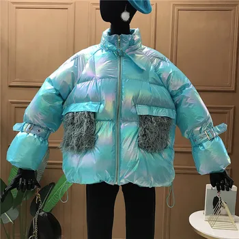 Glossy Cold Padded Women Coat Jacket 2020 Winter New Korean Version Thick Warm Jacket Loose-Fit Bread Coat Students Winter Coat
Glossy Cold Padded Women Coat Jacket 2020 Winter New Korean Version Thick Warm Jacket Loose-Fit Bread Coat Students Winter Coat