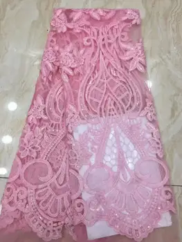 African Guipure lace very neat embroidery Nigerian cord lace fabric with sequins high quality 5 yards FFD109
African Guipure lace very neat embroidery Nigerian cord lace fabric with sequins high quality 5 yards FFD109