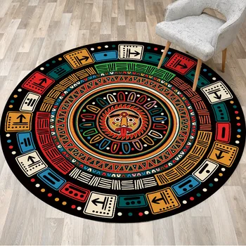 Color Maya Ethnic Style Living Room Bedroom Hanging Basket Chair Non-slip Round Mat Carpet Customization
Color Maya Ethnic Style Living Room Bedroom Hanging Basket Chair Non-slip Round Mat Carpet Customization