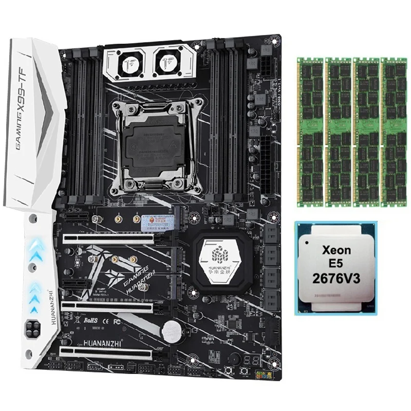 X99 Motherboard with Dual M.2 NVME Slot Support Both DDR3 and DDR4 LGA2011-3 and LGA 2011 Intel Xeon E5 2676 V3 64GB(1
X99 Motherboard with Dual M.2 NVME Slot Support Both DDR3 and DDR4 LGA2011-3 and LGA 2011 Intel Xeon E5 2676 V3 64GB(1