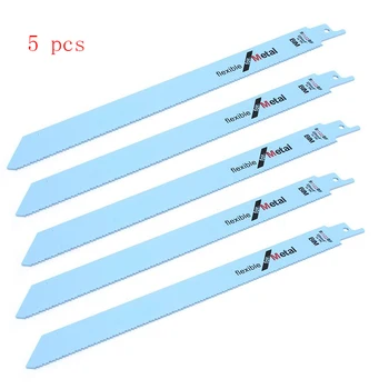 5pcs S1122BF Metal Recip Saw Blades Reciprocating Saw Blades Flexible Jig Saw Tools Set 18tpi for Wood Cutting Saw 225mm
5pcs S1122BF Metal Recip Saw Blades Reciprocating Saw Blades Flexible Jig Saw Tools Set 18tpi for Wood Cutting Saw 225mm