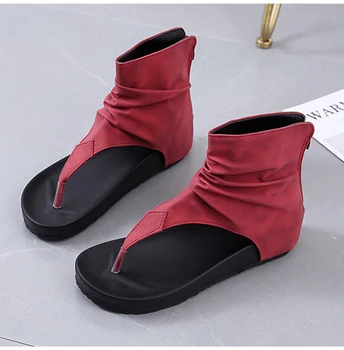 Woman Flip Flop Sandals Female Rome Flats Ladies Folds 2020 Summer Women Solid Zip Shoes Women's Platform Footwear Plus Size 43
Woman Flip Flop Sandals Female Rome Flats Ladies Folds 2020 Summer Women Solid Zip Shoes Women's Platform Footwear Plus Size 43