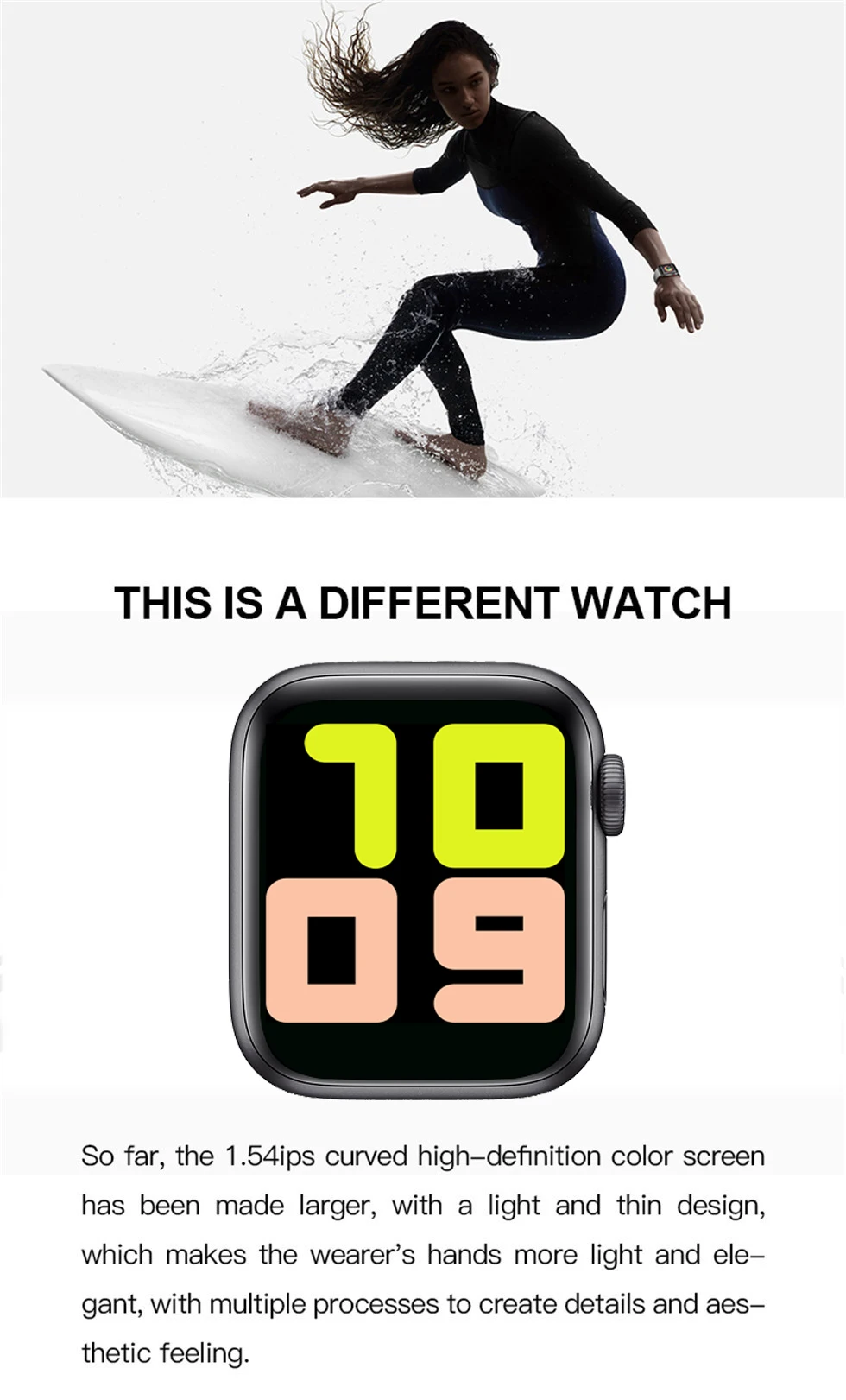 IWO 13 T500 Smartwatch Series 5 Bluetooth Call 44mm Heart Rate Monitor Blood Pressure Smart Watch for Apple Android PK IWO Max (4)
