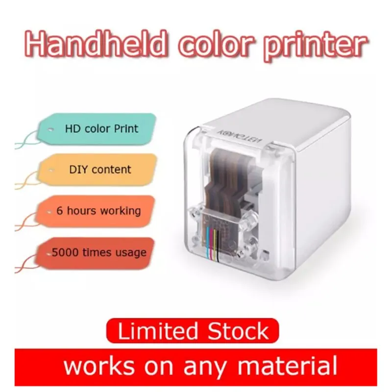 In Stock KONGTEN Mbrush Mobile Color Printer Handheld Portable Printer with Cartridge WIFI USB Connection 6 Hours Work #R30
In Stock KONGTEN Mbrush Mobile Color Printer Handheld Portable Printer with Cartridge WIFI USB Connection 6 Hours Work #R30