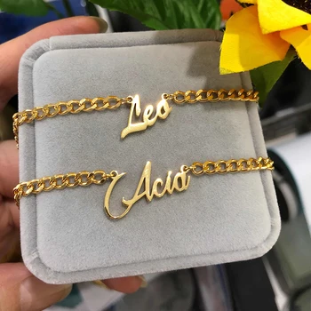 Fashion Custom Name Necklaces For Women Men Curb Chians Hip Hop Jewelry Stainless Steel Letter Long Necklaces Friendship gift 
Fashion Custom Name Necklaces For Women Men Curb Chians Hip Hop Jewelry Stainless Steel Letter Long Necklaces Friendship gift