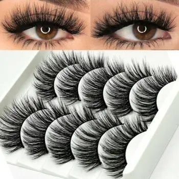 Rakado 5 Pairs 3D Faux Mink Hair Soft False Eyelashes Fluffy Wispy Thick Lashes Handmade Soft Eye Makeup Extension Tools
Rakado 5 Pairs 3D Faux Mink Hair Soft False Eyelashes Fluffy Wispy Thick Lashes Handmade Soft Eye Makeup Extension Tools
