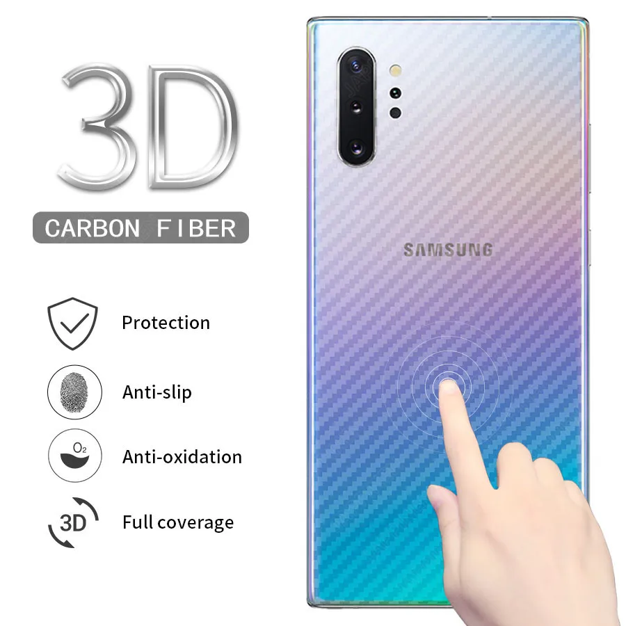 5Pcs Back Full Cover Carbon Fiber Film Screen Protector For Samsung Galaxy Note 10 Pro 9 8 S10 S9 S8 Plus S10E A30 A50 A70 A80
5Pcs Back Full Cover Carbon Fiber Film Screen Protector For Samsung Galaxy Note 10 Pro 9 8 S10 S9 S8 Plus S10E A30 A50 A70 A80