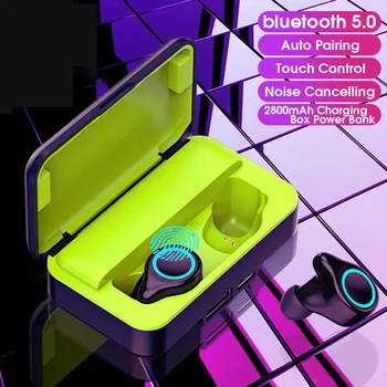 bluetooth 5.0 Touch Control True Wireless Earphones Noise Cancelling Auto Pairing HiFi Stereo Sports Headset Earbuds 2800mAh
bluetooth 5.0 Touch Control True Wireless Earphones Noise Cancelling Auto Pairing HiFi Stereo Sports Headset Earbuds 2800mAh