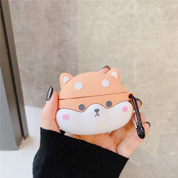 For Earphone Case For AirPods 2 Silcone Bluetooth Headphone Case For AirPods Pro 3D Cartoon Protective Cover with Hook 
For Earphone Case For AirPods 2 Silcone Bluetooth Headphone Case For AirPods Pro 3D Cartoon Protective Cover with Hook