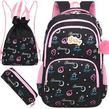 New 3pcs/Set Kids Schoolbag Fashion Cute Girls Backpacks Printing Travel Bagpack School Bag Nylon Zipper School Bags
New 3pcs/Set Kids Schoolbag Fashion Cute Girls Backpacks Printing Travel Bagpack School Bag Nylon Zipper School Bags