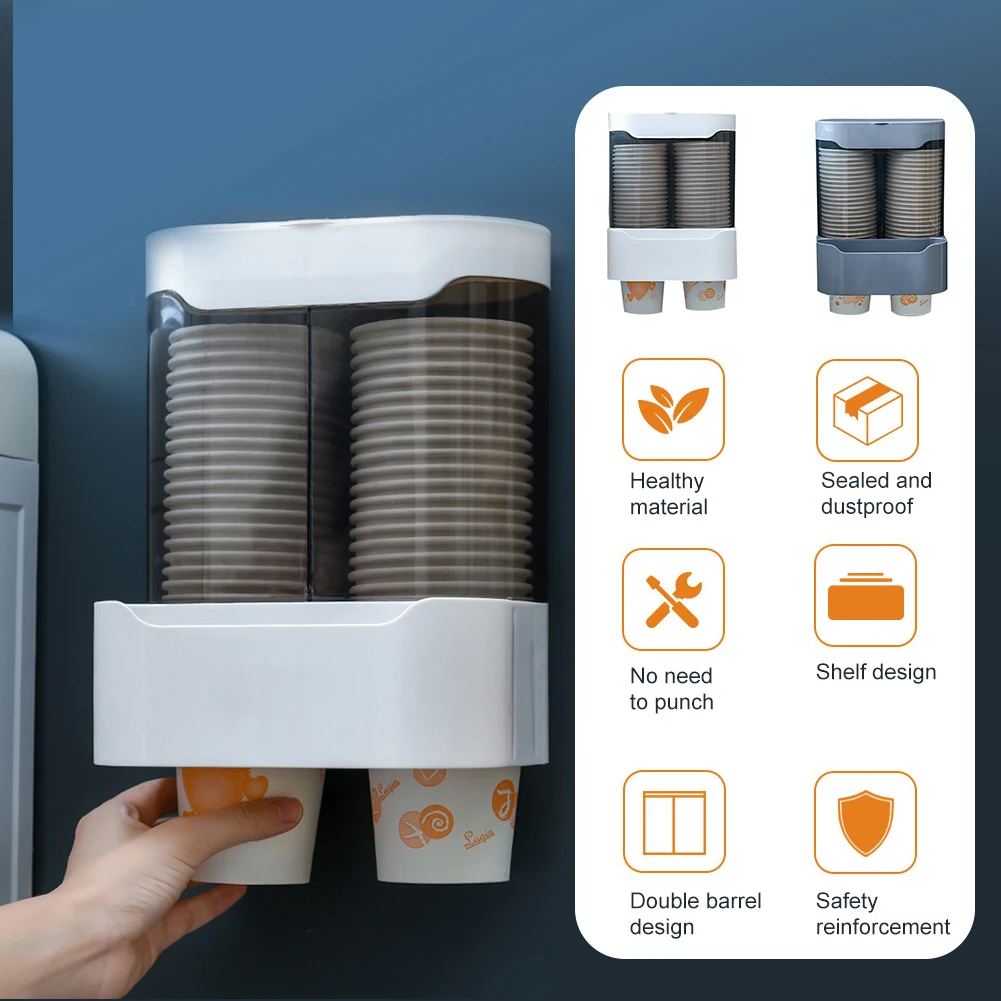 Upgrade Anti Dust wall hanging Paper Cup Dispenser Container shelf Cups Holder storage rack For Home Office kitchen organizer
Upgrade Anti Dust wall hanging Paper Cup Dispenser Container shelf Cups Holder storage rack For Home Office kitchen organizer