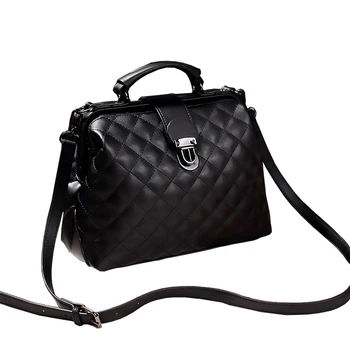 Women Pu Leather Shoulder Bag Female Fashion Doctor Bag Vintage Luxury Crossbody Bag Simple Top-handle Handbag New Designer Tote 
Women Pu Leather Shoulder Bag Female Fashion Doctor Bag Vintage Luxury Crossbody Bag Simple Top-handle Handbag New Designer Tote