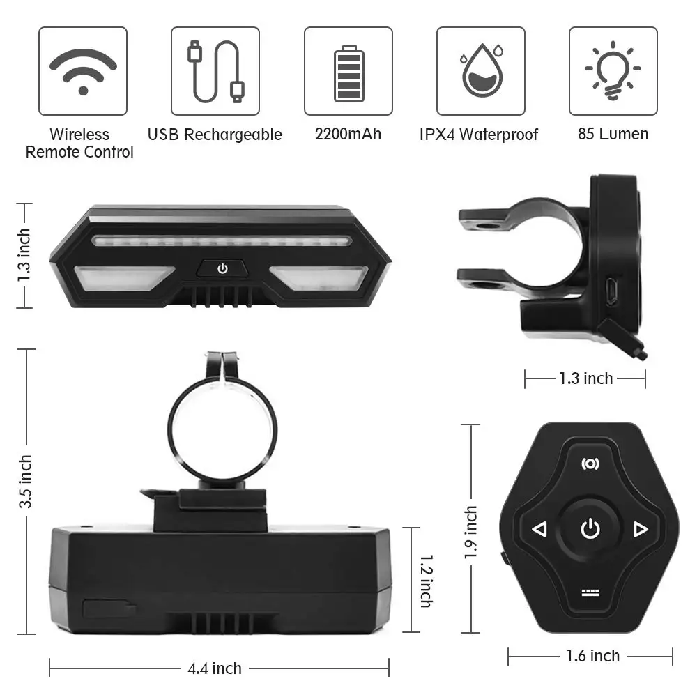 Top Bicycle Light bike Flash Tail led Seatpost lanterna bike lamp Multi-Lighting Models usb charge for  for Mountains Bike 4