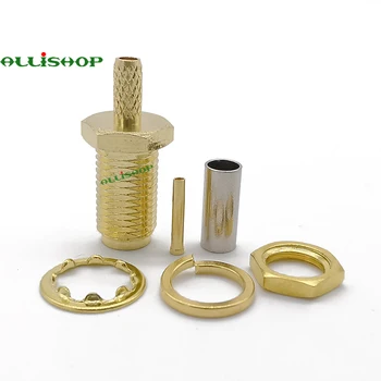 30Pcs SMA Connector SMA Female Bulkhead Nut RF Connector SMA Female Adapter for RG316 RG174 LMR100 Coaxial Cable
30Pcs SMA Connector SMA Female Bulkhead Nut RF Connector SMA Female Adapter for RG316 RG174 LMR100 Coaxial Cable