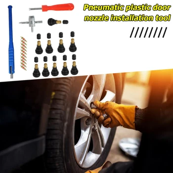23pcs 4 Way Tire Repair Tool Kit Valve Core+Valve Stem+Stem Puller Valve Cores With TR412 Valve Stems Auto Repair Tool Kit
23pcs 4 Way Tire Repair Tool Kit Valve Core+Valve Stem+Stem Puller Valve Cores With TR412 Valve Stems Auto Repair Tool Kit