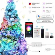 Smart LED String Light WIFI Bluetooth Remote Control Compatible With Google Assistant Alexa Light Smart Life ChristmasFairy Lamp
Smart LED String Light WIFI Bluetooth Remote Control Compatible With Google Assistant Alexa Light Smart Life ChristmasFairy Lamp