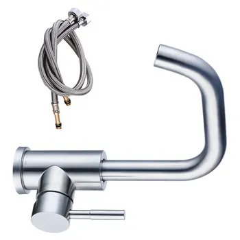 Stainless Steel Faucet Metal Faucet Durable Water Faucet Cold Hot Water Faucet for Home Kitchen Bathroom Hotel (Short Style With
Stainless Steel Faucet Metal Faucet Durable Water Faucet Cold Hot Water Faucet for Home Kitchen Bathroom Hotel (Short Style With