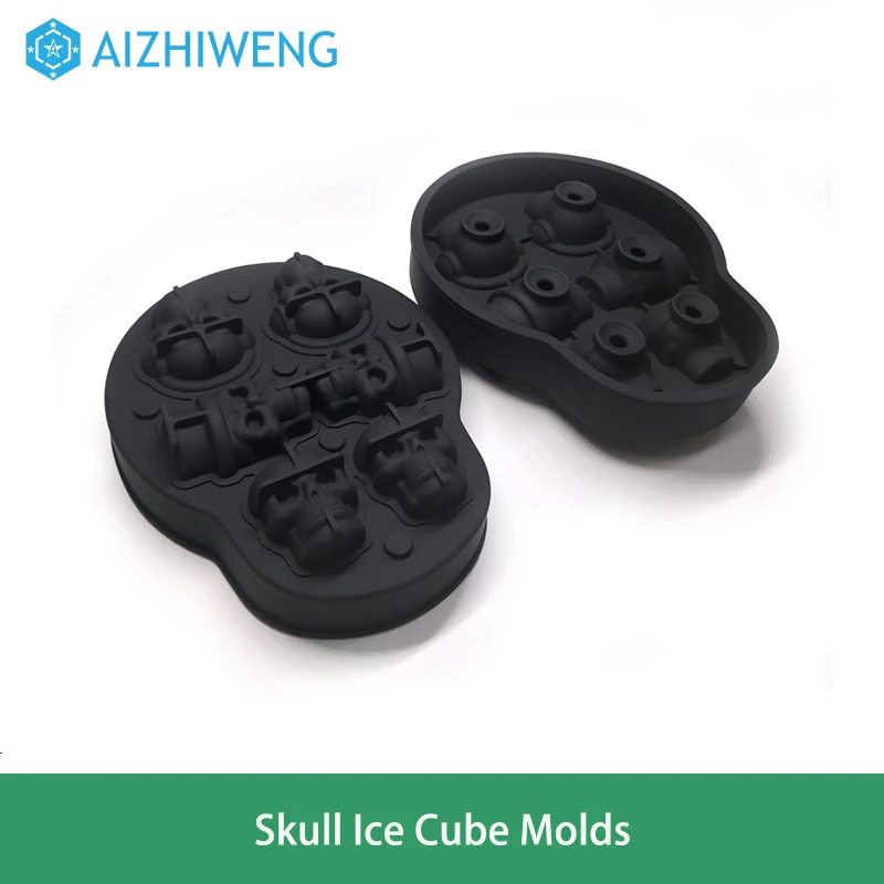 3D Skull Ice Mold Trays, BPA Free Silicone Ice Cube Maker Whisky Party Spooky Tool
3D Skull Ice Mold Trays, BPA Free Silicone Ice Cube Maker Whisky Party Spooky Tool