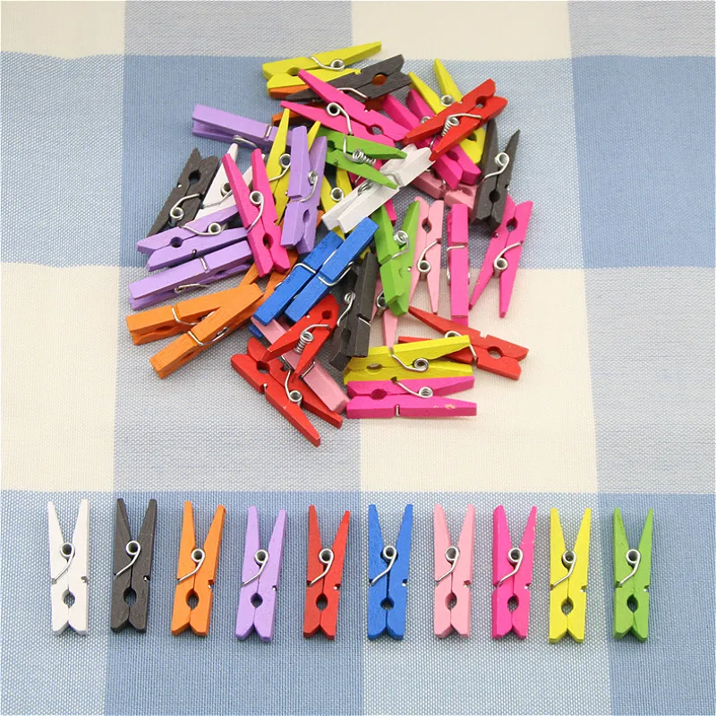 SUEF 10/20 Pcs Random Mini Colored Spring Wood Clips Clothes Photo Paper Peg Pin Clothespin Craft Clips Party Decoration @4
SUEF 10/20 Pcs Random Mini Colored Spring Wood Clips Clothes Photo Paper Peg Pin Clothespin Craft Clips Party Decoration @4