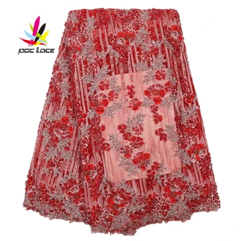 Africa Lace Fabric Embroided Heavy Beaded Sequence Voile Pearl High Quality African Bridal Sequins for Evening Dress AMY2862B
Africa Lace Fabric Embroided Heavy Beaded Sequence Voile Pearl High Quality African Bridal Sequins for Evening Dress AMY2862B