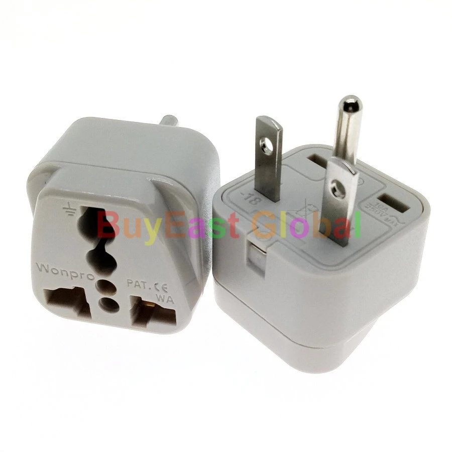 (5 PCS) US NEMA 6-15P Multi Outlet Electrical Plug Adapter AC100~250V 10A Wonpro WA-18
(5 PCS) US NEMA 6-15P Multi Outlet Electrical Plug Adapter AC100~250V 10A Wonpro WA-18