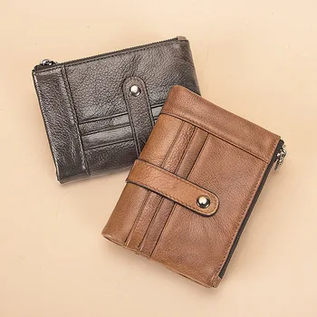 Men's retro wallet short wallet leather zipper card case driver's license bag female wallet coin purse
Men's retro wallet short wallet leather zipper card case driver's license bag female wallet coin purse