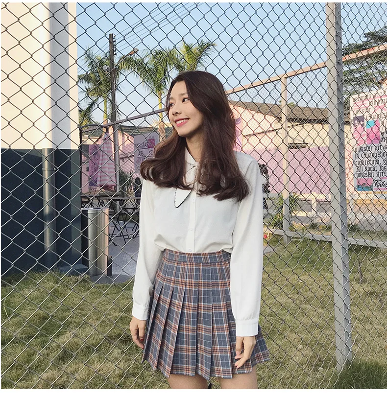 XS-3XL Harajuku 2020 Women Fashion Summer high waist pleated skirt Wind Cosplay plaid skirt kawaii Female Skirts XS-3XL Harajuku 2020 Women Fashion Summer high waist pleated skirt Wind Cosplay plaid skirt kawaii Female Skirts