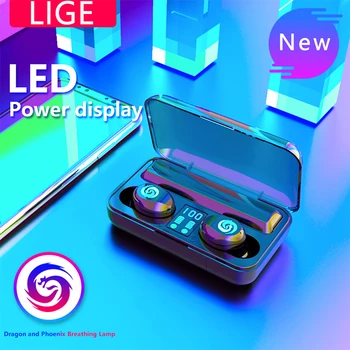 LIGE New Wireless Headphone Automatic Pairing Headset 2000 mAh Charging Compartment Waterproof Sport Wireless Bluetooth Earphone
LIGE New Wireless Headphone Automatic Pairing Headset 2000 mAh Charging Compartment Waterproof Sport Wireless Bluetooth Earphone