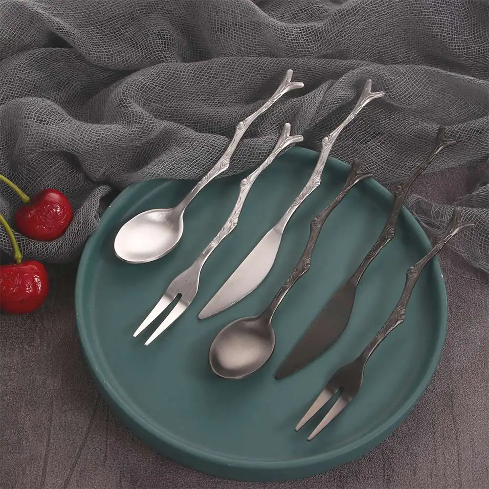 Branches Pattern Knife Coffee Tea Spoon and Fork Durable Stainless Steel Dinnerware Cutlery Fruit Dessert Fork Home Kitchen Tool
Branches Pattern Knife Coffee Tea Spoon and Fork Durable Stainless Steel Dinnerware Cutlery Fruit Dessert Fork Home Kitchen Tool