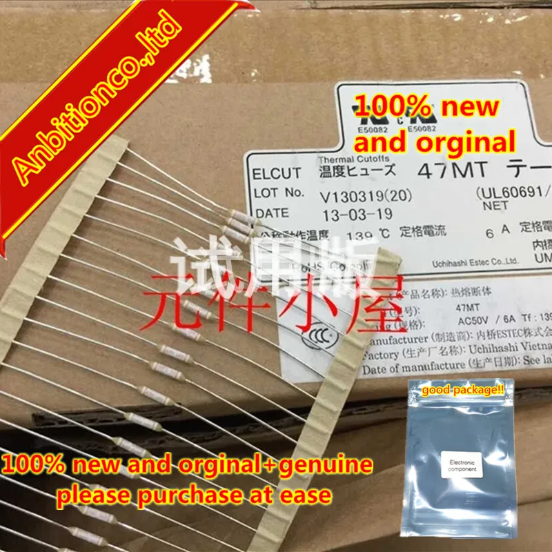 10pcs 100% new and orginal Thermal fuse 47MT 6A 139 degrees 50V small volume high current in stock
10pcs 100% new and orginal Thermal fuse 47MT 6A 139 degrees 50V small volume high current in stock