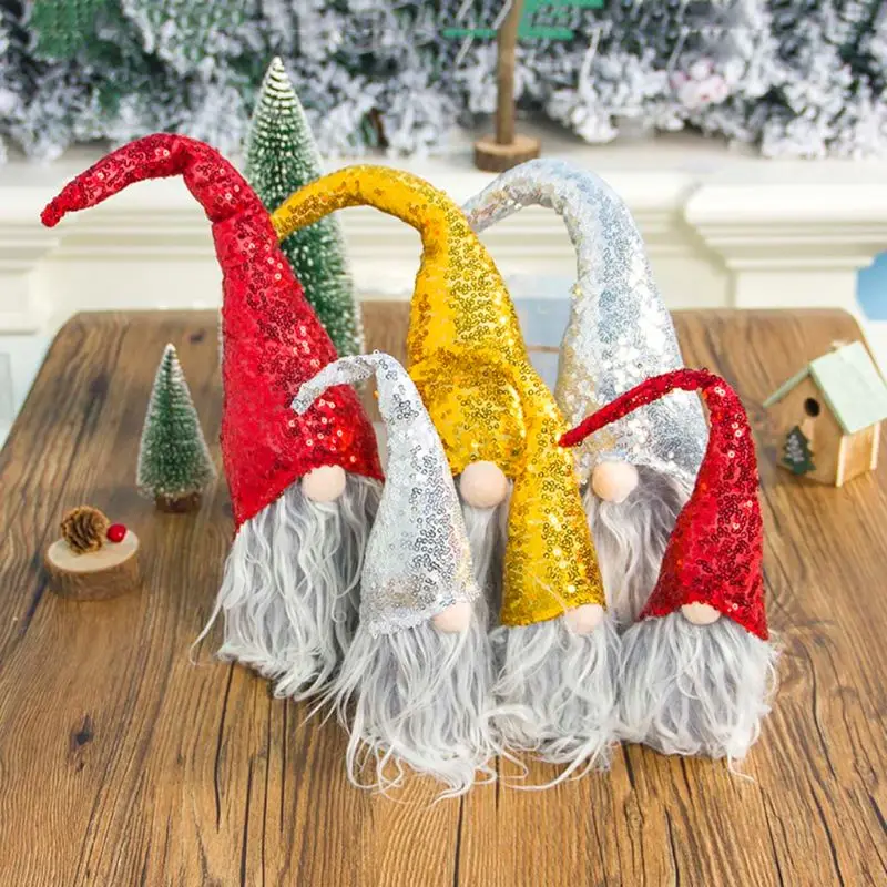 2pcs/set Merry Christmas Sequin Swedish Santa Gnome Plush Doll Ornament Handmade Elf Toy Holiday Home Party Decor X4YD
2pcs/set Merry Christmas Sequin Swedish Santa Gnome Plush Doll Ornament Handmade Elf Toy Holiday Home Party Decor X4YD