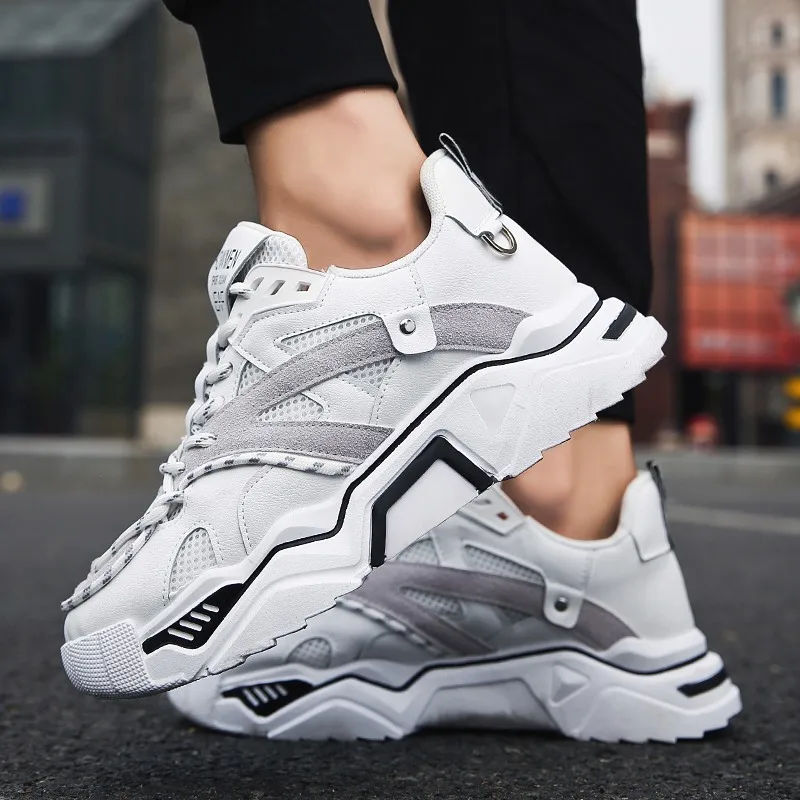 Summer Thick-soled INS Fashionable Outdoor Recreational Running Shoes High Breathable Sneakers Large-size Sports Men's Shoes J 
Summer Thick-soled INS Fashionable Outdoor Recreational Running Shoes High Breathable Sneakers Large-size Sports Men's Shoes J