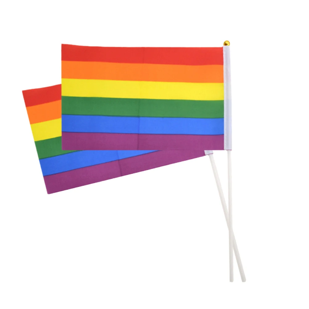 1pc Mini LGBT Rainbow Flag For Lesbian Gay Parade Banners LGBT Pride Colorful Rainbow Flag Polyester Flag for Decoration
1pc Mini LGBT Rainbow Flag For Lesbian Gay Parade Banners LGBT Pride Colorful Rainbow Flag Polyester Flag for Decoration
