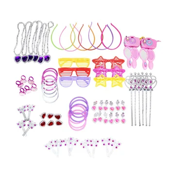 72PCS 12 Styles Plastic Portable Elegant Nontoxic Hair Accessories Bracelets Pretend Play Toys Necklaces for Kids Girls Children 
72PCS 12 Styles Plastic Portable Elegant Nontoxic Hair Accessories Bracelets Pretend Play Toys Necklaces for Kids Girls Children