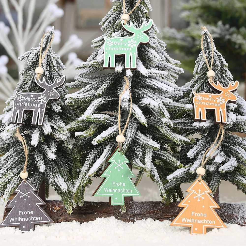 2pcs Christmas Decoration Christmas Tree Decor Wood Painted Elk Pendant Xmas Party Ornaments new year Decor Pendants For Home
2pcs Christmas Decoration Christmas Tree Decor Wood Painted Elk Pendant Xmas Party Ornaments new year Decor Pendants For Home