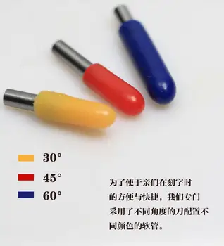 5pcs Φ2.37mm X 13.3mm long ioline cutting plotter vinyl cutter printer bearing blade pin needle knife 30°45°60° or mix 
5pcs Φ2.37mm X 13.3mm long ioline cutting plotter vinyl cutter printer bearing blade pin needle knife 30°45°60° or mix