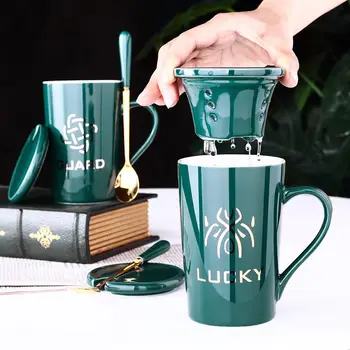 Creative Trend Drinking Cup Ceramic Coffee Cup Boy and Girl Couple Mug Tea Cup with Lid Spoon Coffee CupTravel Tumblers Ceramic
Creative Trend Drinking Cup Ceramic Coffee Cup Boy and Girl Couple Mug Tea Cup with Lid Spoon Coffee CupTravel Tumblers Ceramic