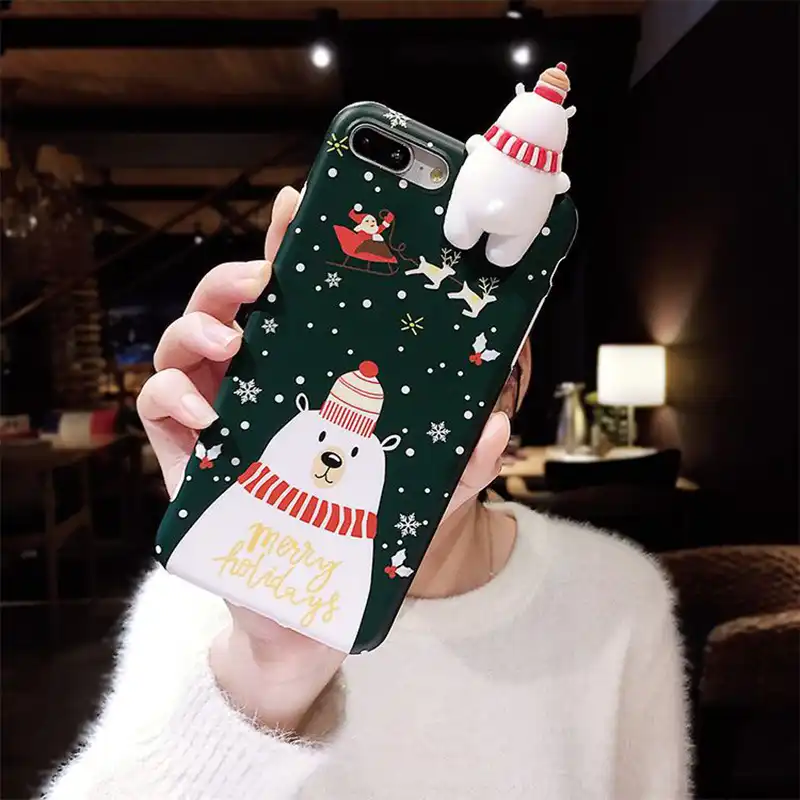 christmas deer phone case for iphone x xs 6 6s 7 8 plus xr xs
