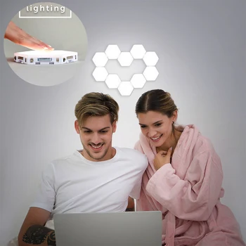 Intelligent Touch Sensor Quantum Combination Splicing Wall Lamp LED Honeycomb Aisle Bedroom Background Creative Decoration Lamp
Intelligent Touch Sensor Quantum Combination Splicing Wall Lamp LED Honeycomb Aisle Bedroom Background Creative Decoration Lamp