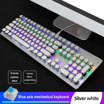 Mechanical Wired Keyboard 104 Key Backlit Gaming Keyboard for Laptop Computer HSJ-19
Mechanical Wired Keyboard 104 Key Backlit Gaming Keyboard for Laptop Computer HSJ-19