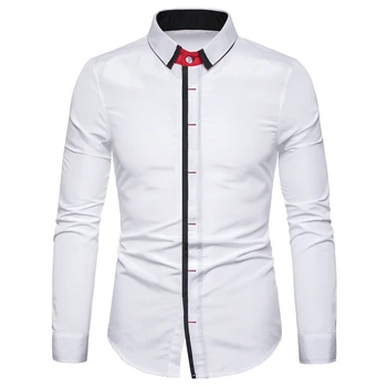 Luxury Autumn Men's Formal Dress Shirt Slim Fit Business Long Sleeve Button Up Solid Color Work Casual Top
Luxury Autumn Men's Formal Dress Shirt Slim Fit Business Long Sleeve Button Up Solid Color Work Casual Top